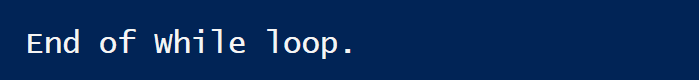 The result of the loop if the initial condition is false