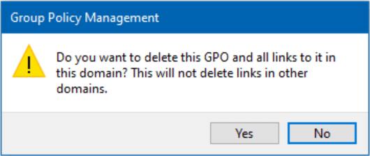 Deleting a GPO and all links to it in this domain